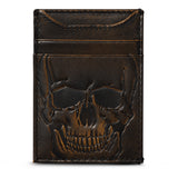 Skull Magnetic Front Pocket Money Clip Wallet House of Jack Co.