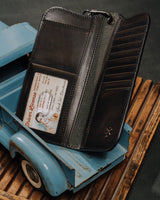 Skull Grommet Long Bifold Wallet Bifold Wallet House of Jack Co.