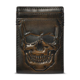 Skull Bifold Front Pocket Money Clip Wallet House of Jack Co.