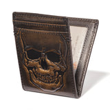 Skull Bifold Front Pocket Money Clip Wallet House of Jack Co.