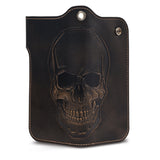 Snap Skull Grommet Long Bifold Wallet Bifold Wallet House of Jack Co.