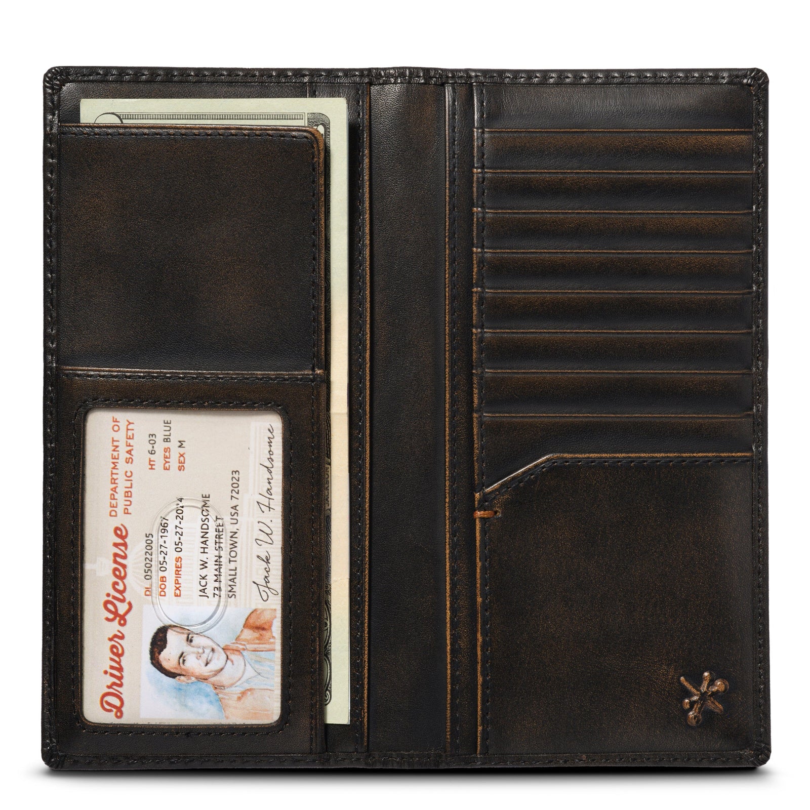 Deer Long Bifold Leather Wallet | House of Jack Co.