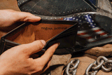 Skull Double ID Bifold Wallet Bifold Wallet House of Jack Co. 