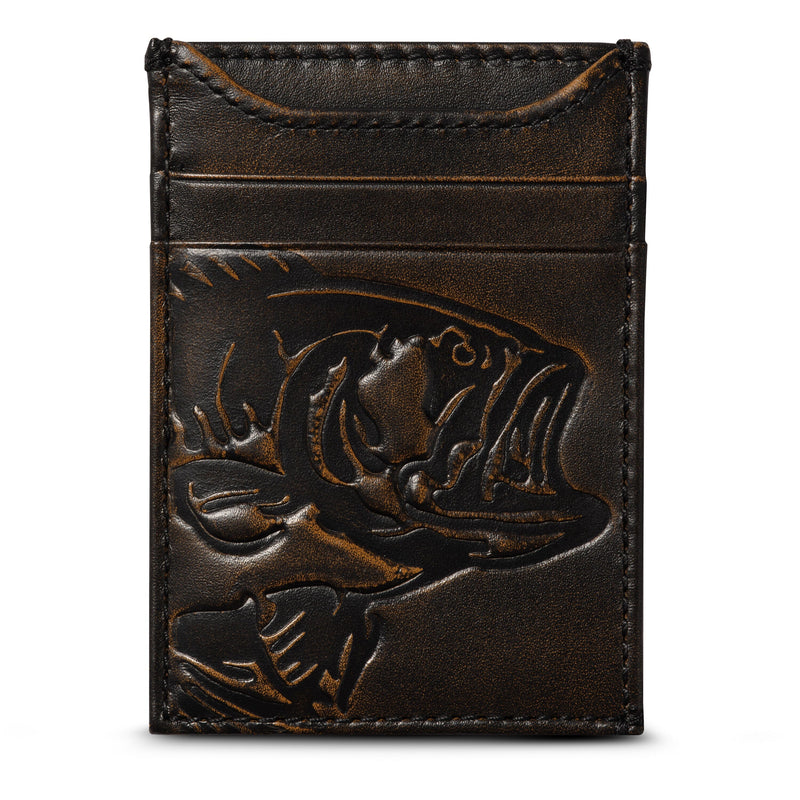Bass Fish Magnetic Front Pocket Money Clip Wallet House of Jack Co. 