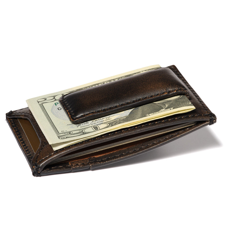 HOJ Co. Skull Front Pocket Wallet-Strong Magnetic Closure-Slim Money C