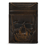 Skull Magnetic Front Pocket Money Clip Wallet House of Jack Co. 