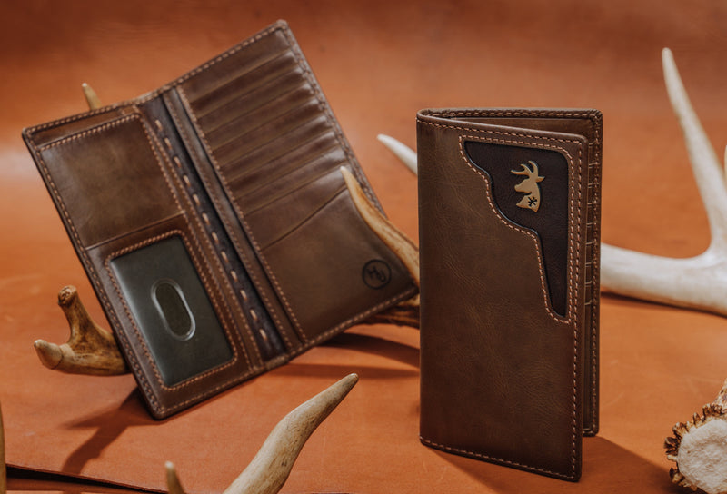 Deer Ornament Long Bifold Wallet Bifold Wallet House of Jack Co. 