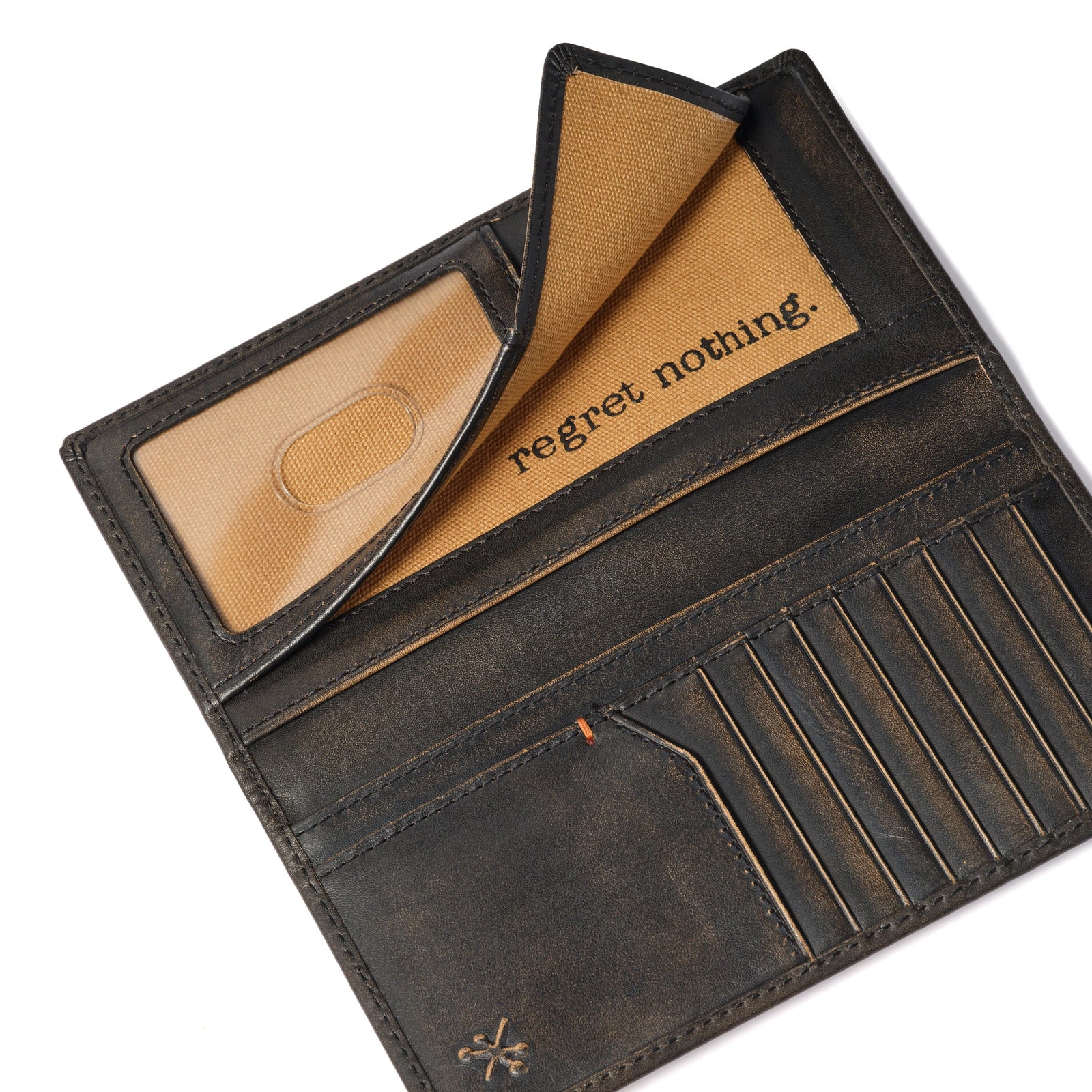 Skull Long Bifold Wallet - Leather Wallet | House of Jack Co