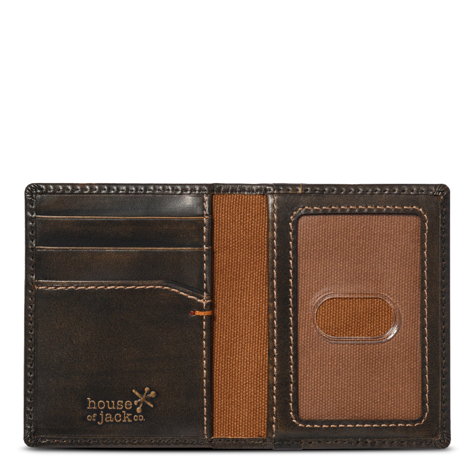Skull Slim Card Wallet for Men – Leather Bifold | House of Jack Co.