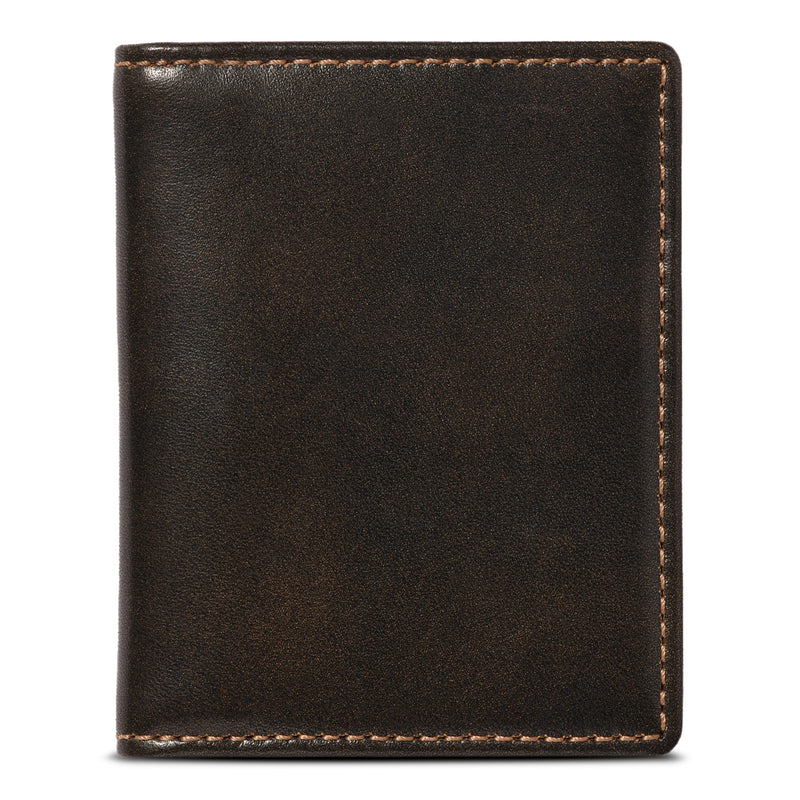 spiderman collector booster box tcgplayer 5-Slot Super Slim Front Pocket Card Sleeve Wallet (Tobacco Snakebite Leather) main image 0