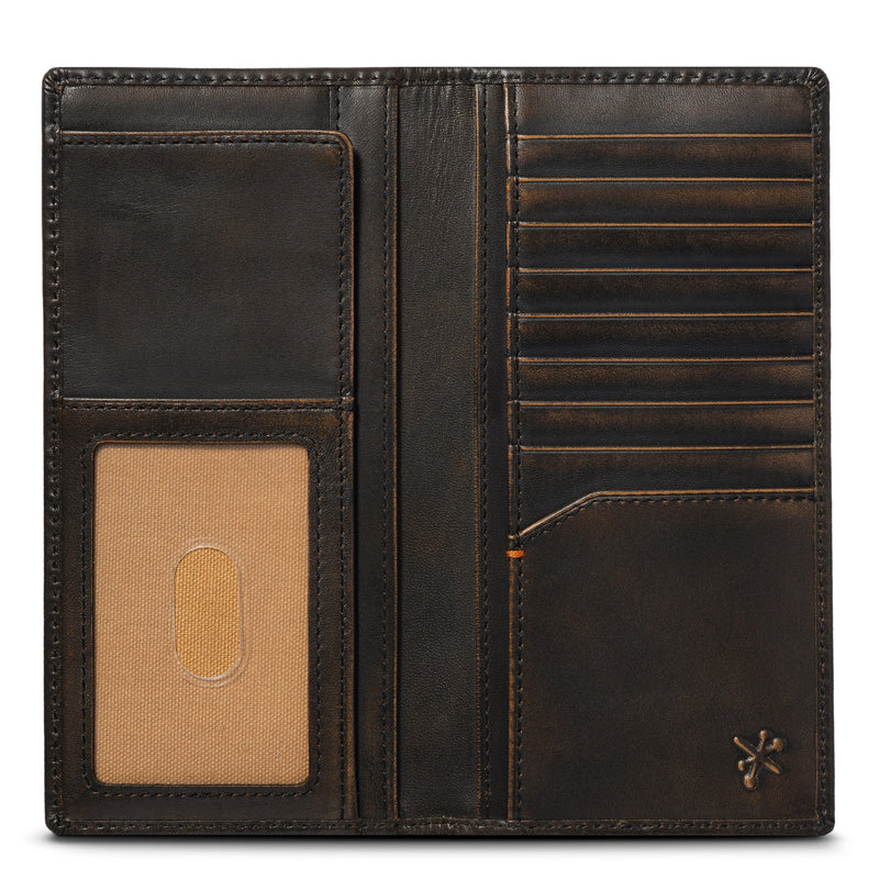 Skull Long Bifold Wallet - Leather Wallet | House of Jack Co