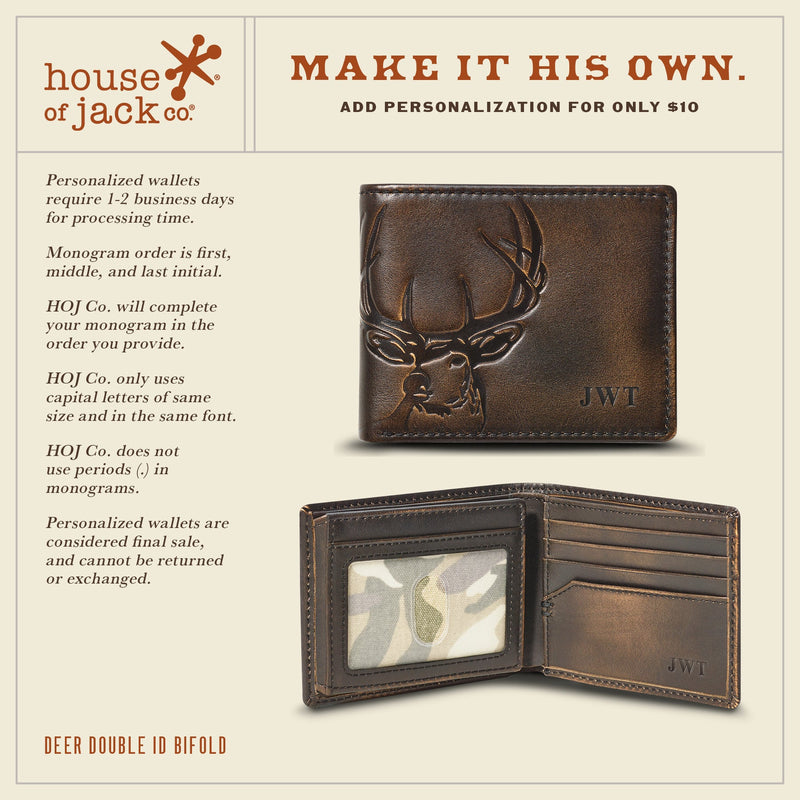 Deer Bifold Wallet Bifold Wallet House of Jack Co. 