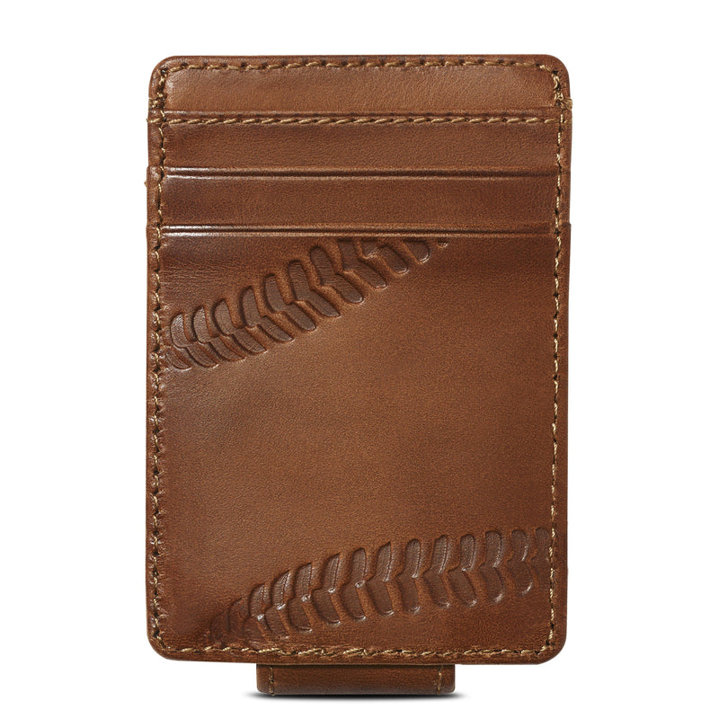 Baseball Magnetic Front Pocket Money Clip Wallet House of Jack Co. 