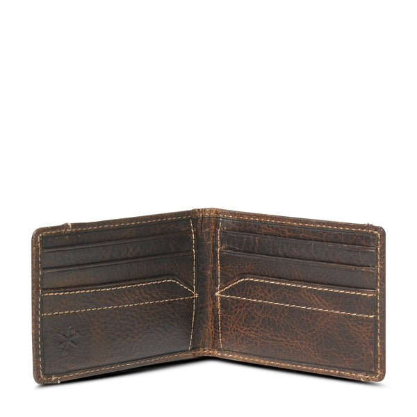 Leather Bi-Fold Wallet With Moneyclip — Clifton Suits