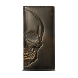 Skull Long Bifold Wallet Bifold Wallet House of Jack Co. 