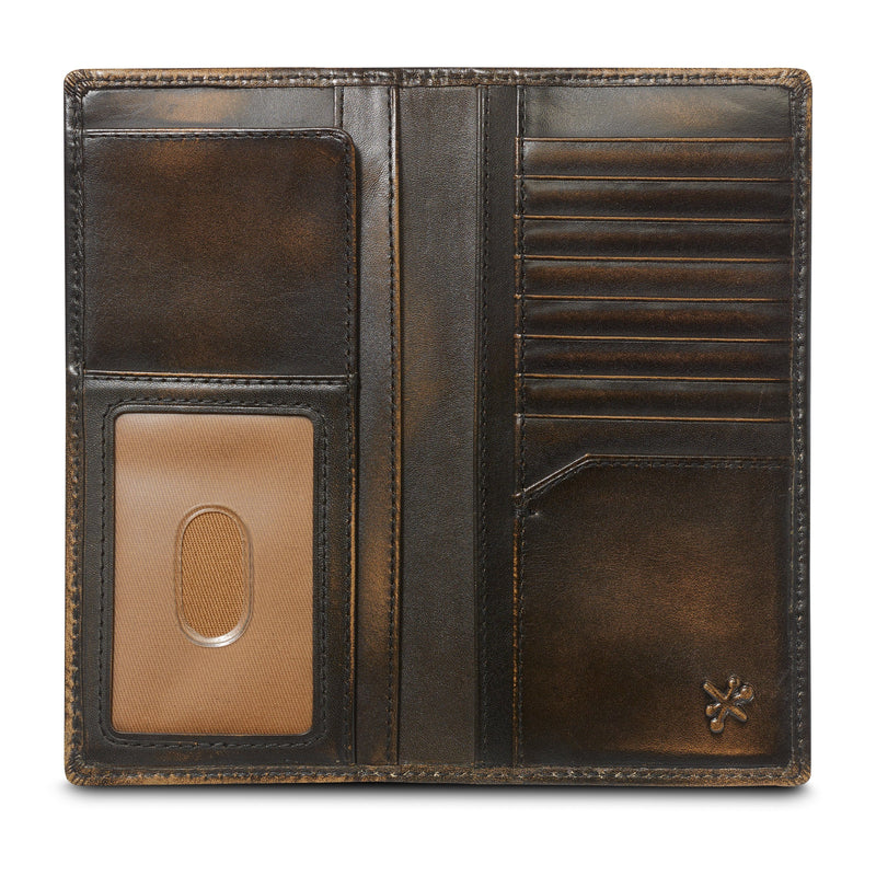 Skull Long Bifold Wallet - Leather Wallet | House of Jack Co