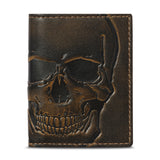 Skull Slim Bifold Card Wallet Money Clip Wallet House of Jack Co. 