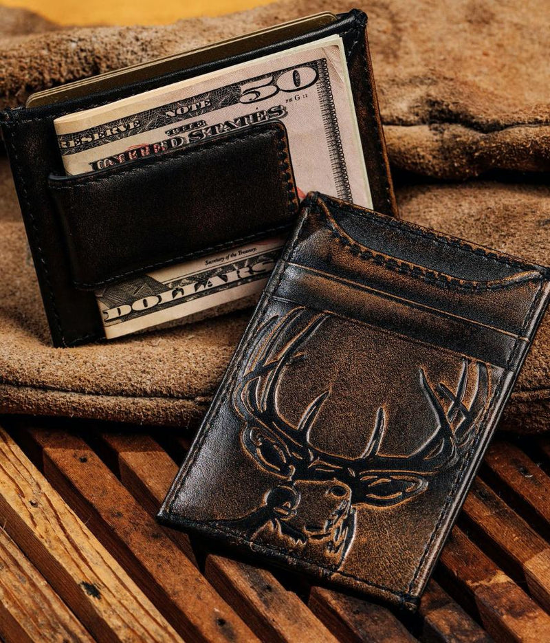 Deer Magnetic Front Pocket Money Clip Wallet House of Jack Co. 
